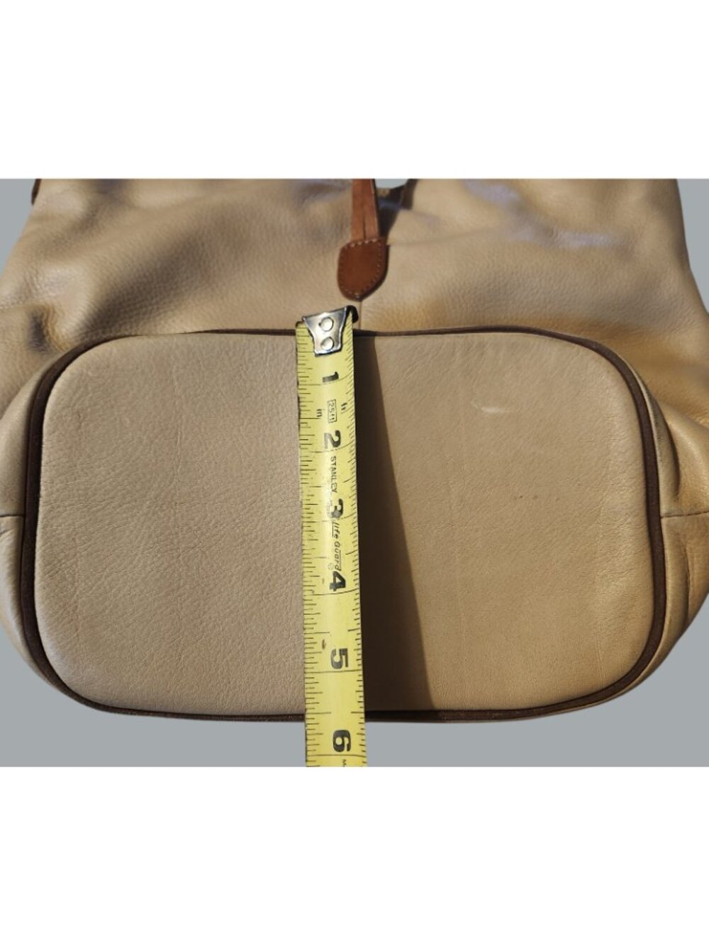 J. Jill Leather Crossbody Hobo Bucket Bag Boho Hippie Purse - Picture 13 of 15